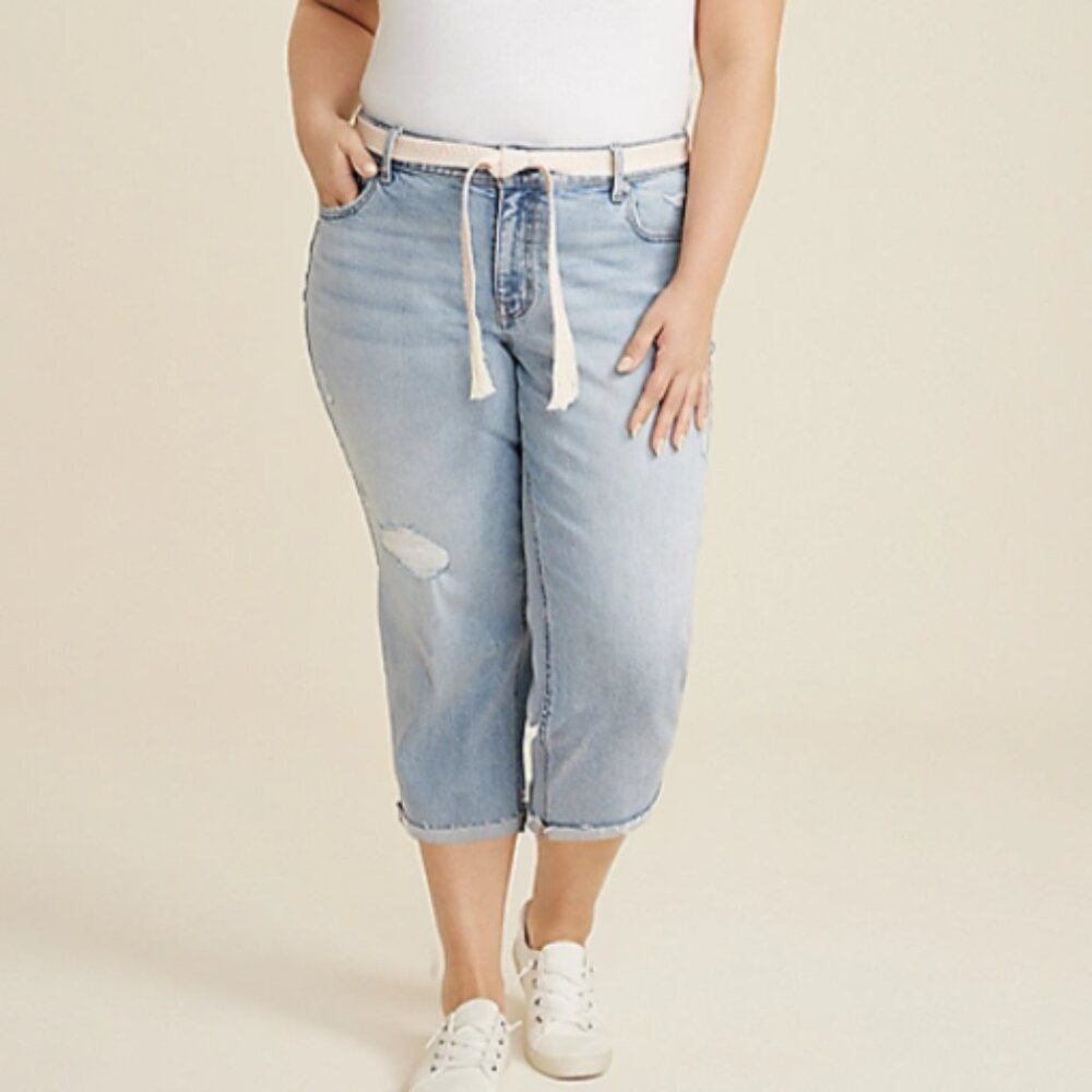 Maurices Sky Blue Ankle Jeans